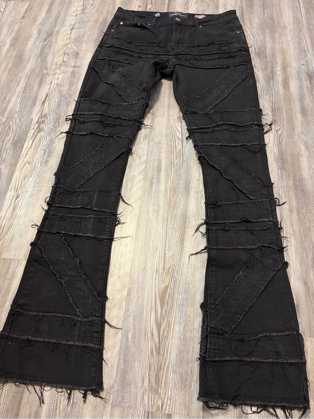 Damati jeans Black Distressed Bootcut Jeans - Men